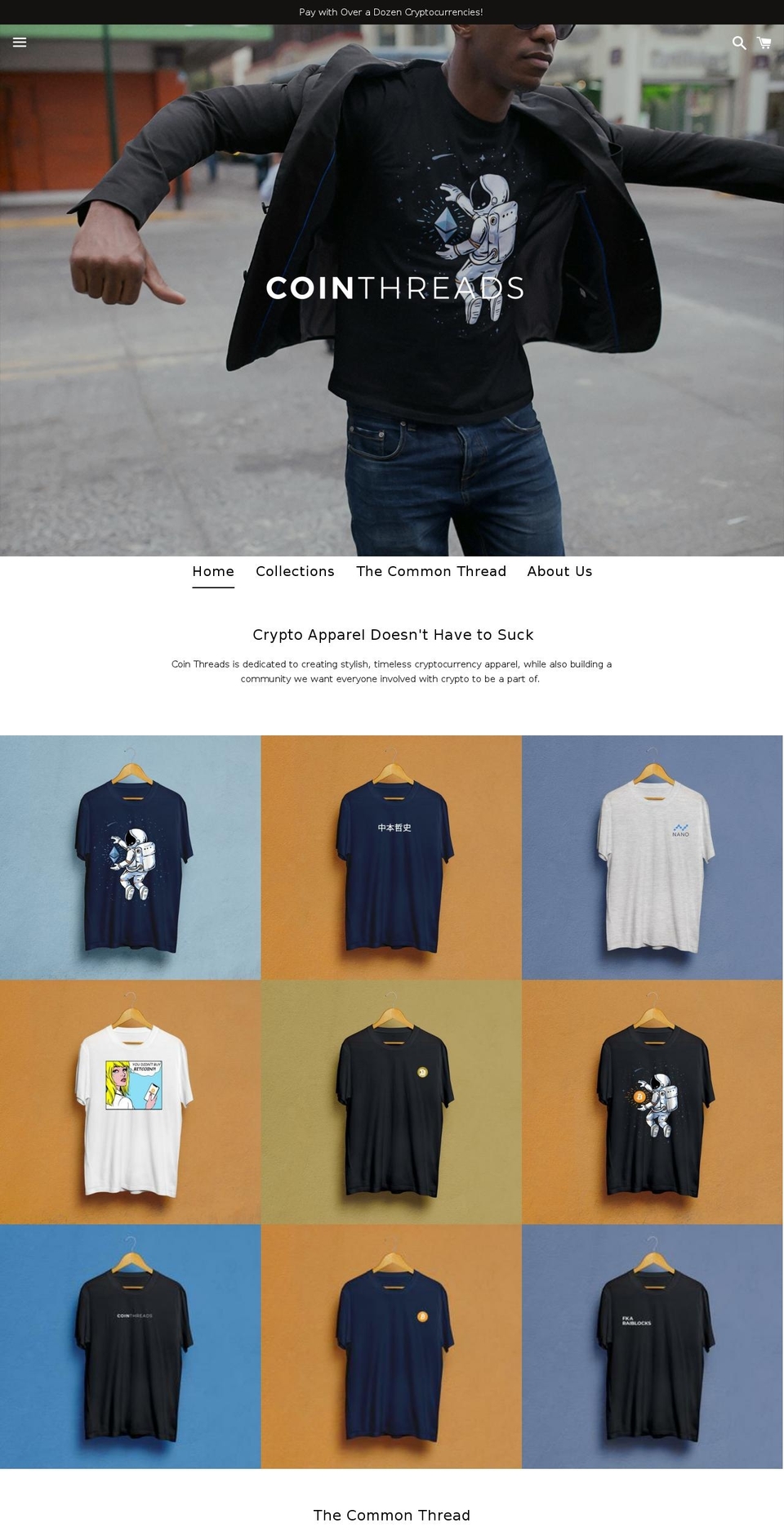 coin-threads.myshopify.com shopify website screenshot