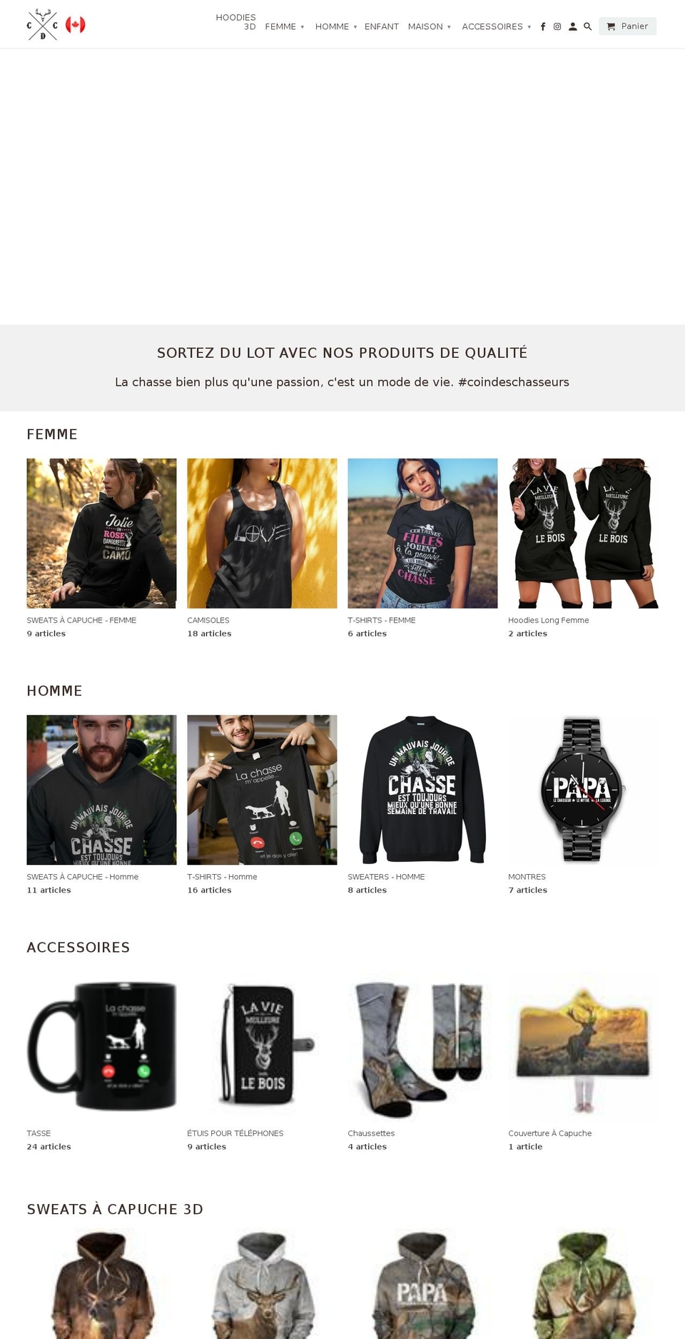 coindeschasseurs.com shopify website screenshot