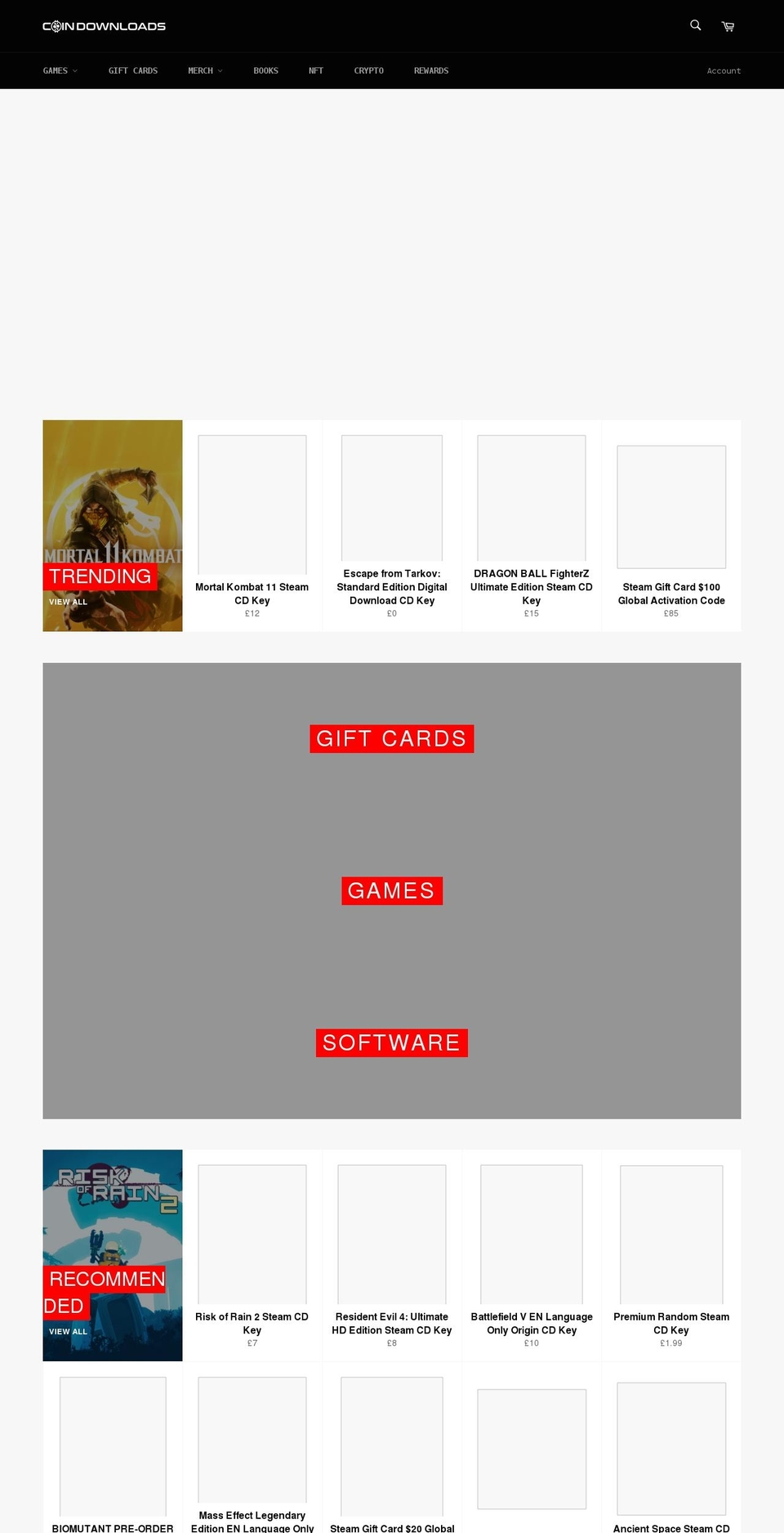 coindownloads.com shopify website screenshot