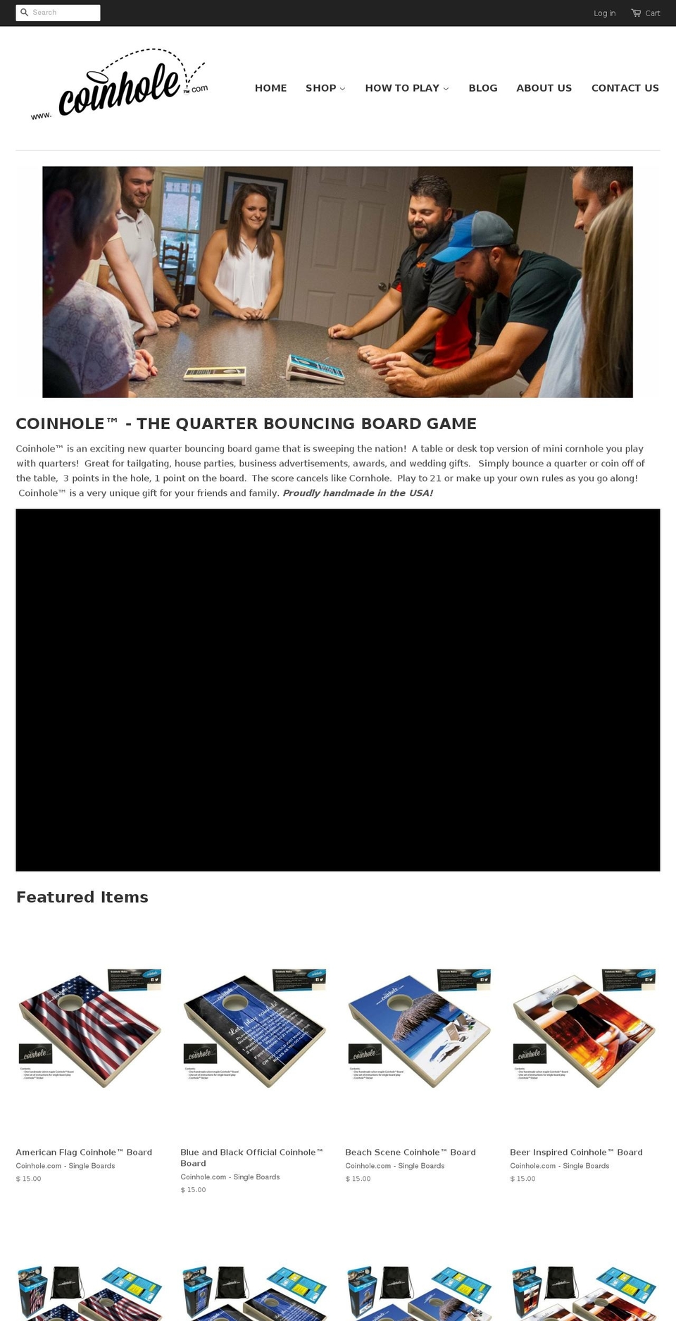 coinholegame.com — Shopify storefront screenshot