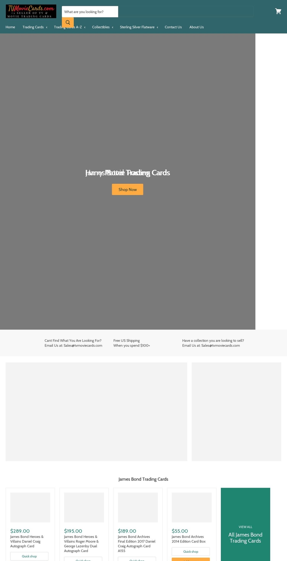 coinscards.com — Shopify storefront screenshot