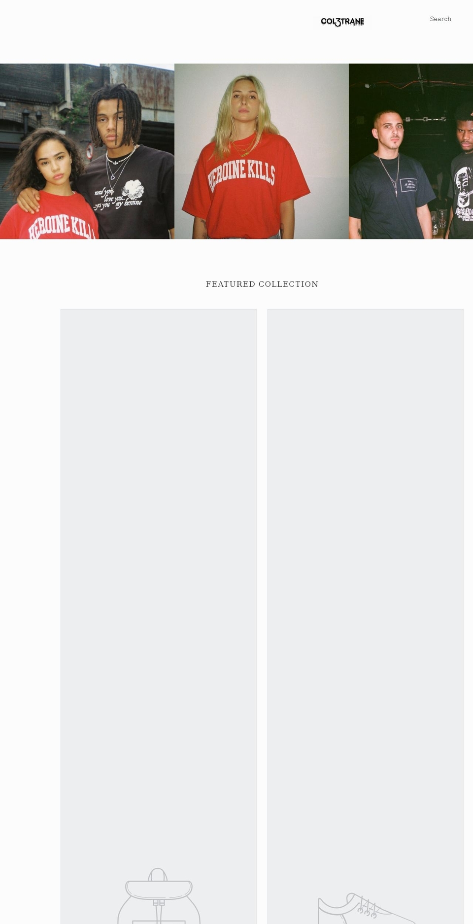 col3trane.myshopify.com shopify website screenshot