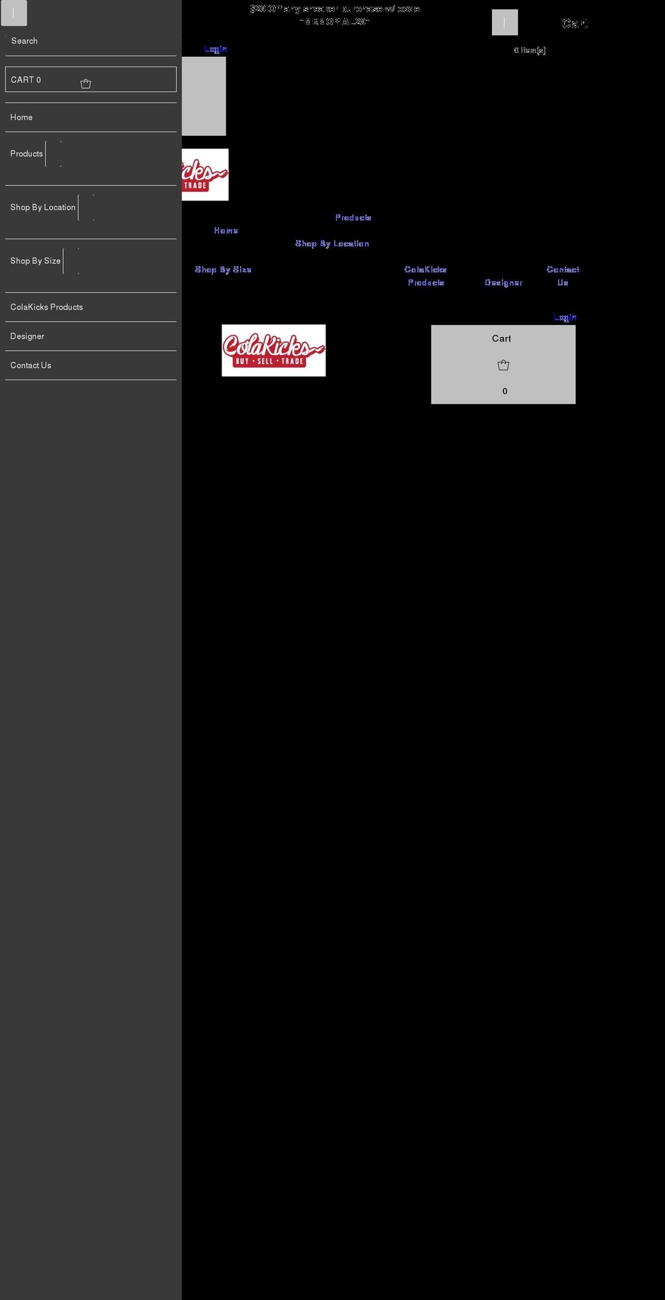 colakicks.com shopify website screenshot