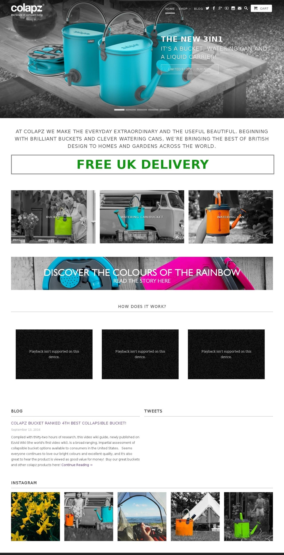 colapz.co.uk shopify website screenshot