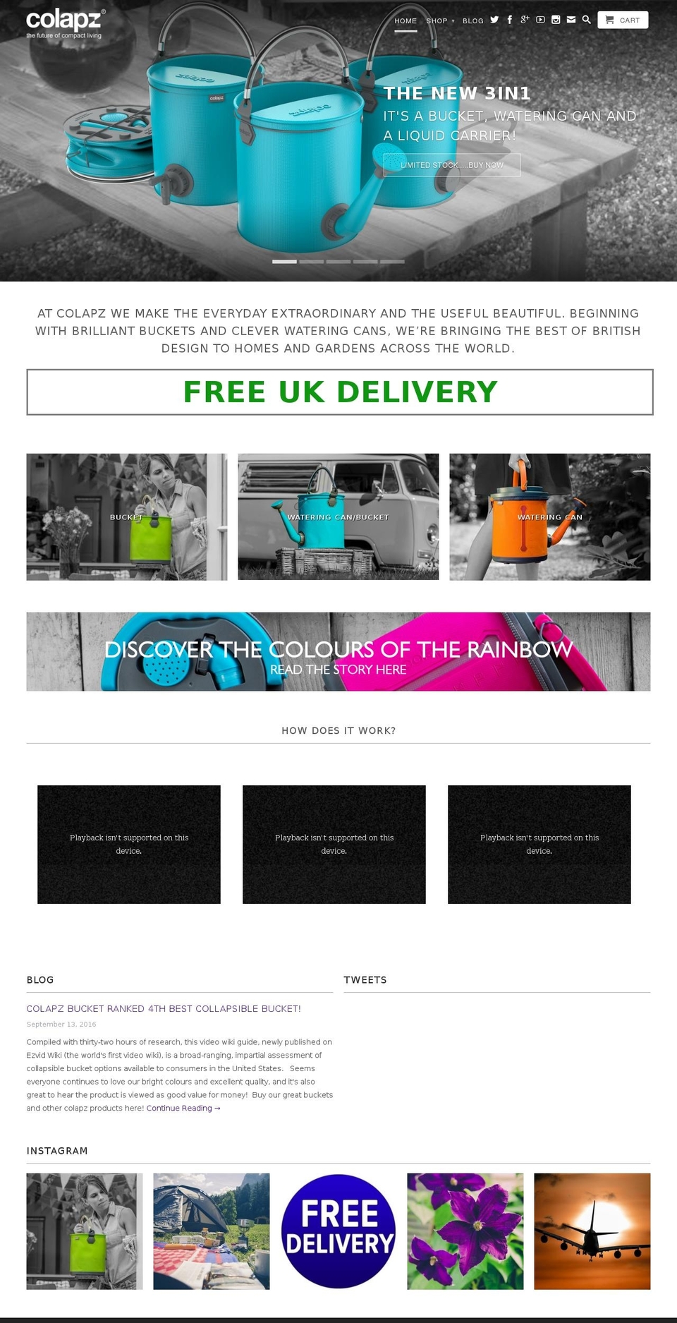colapz.com shopify website screenshot