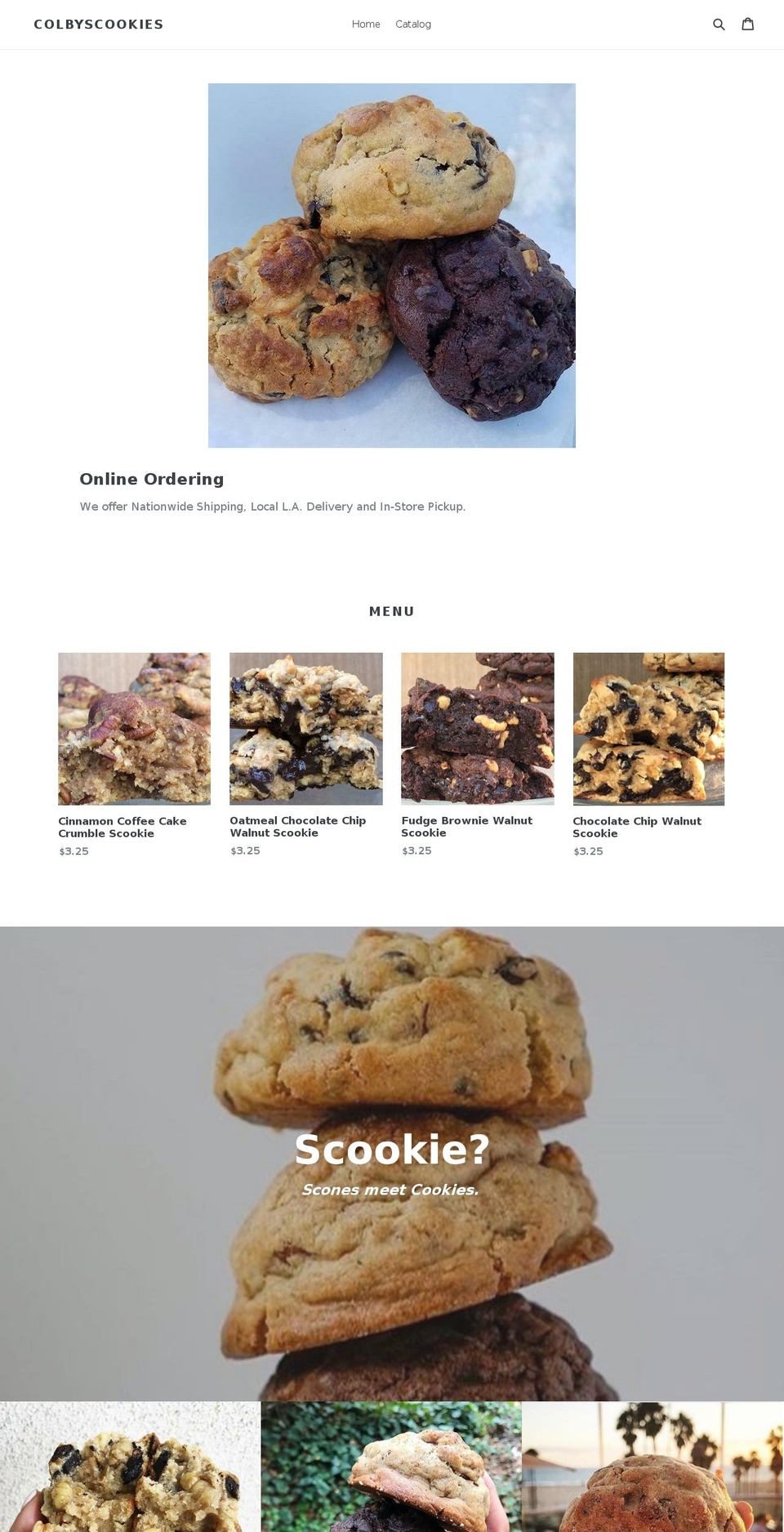 colbyscookies.com — Shopify storefront screenshot