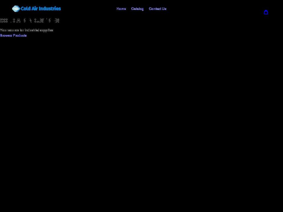 coldairindustries.com shopify website screenshot