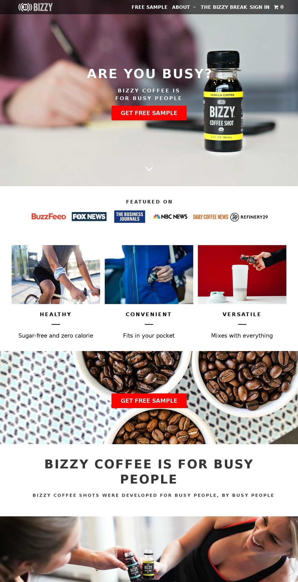 V1.2 - Bizzy Coffee Shot Refresh - AFrench Shopify theme site example coldbrewcoffeeratio.com