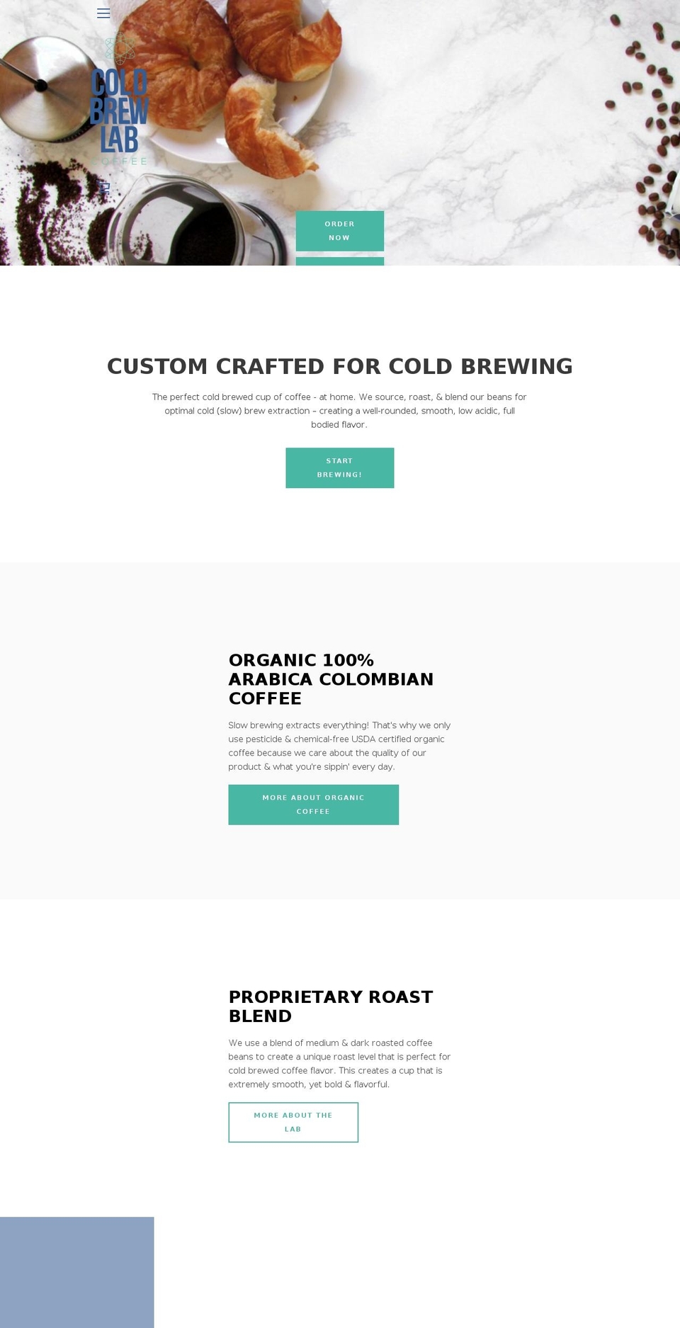 coldbrewlab.com — Shopify storefront screenshot