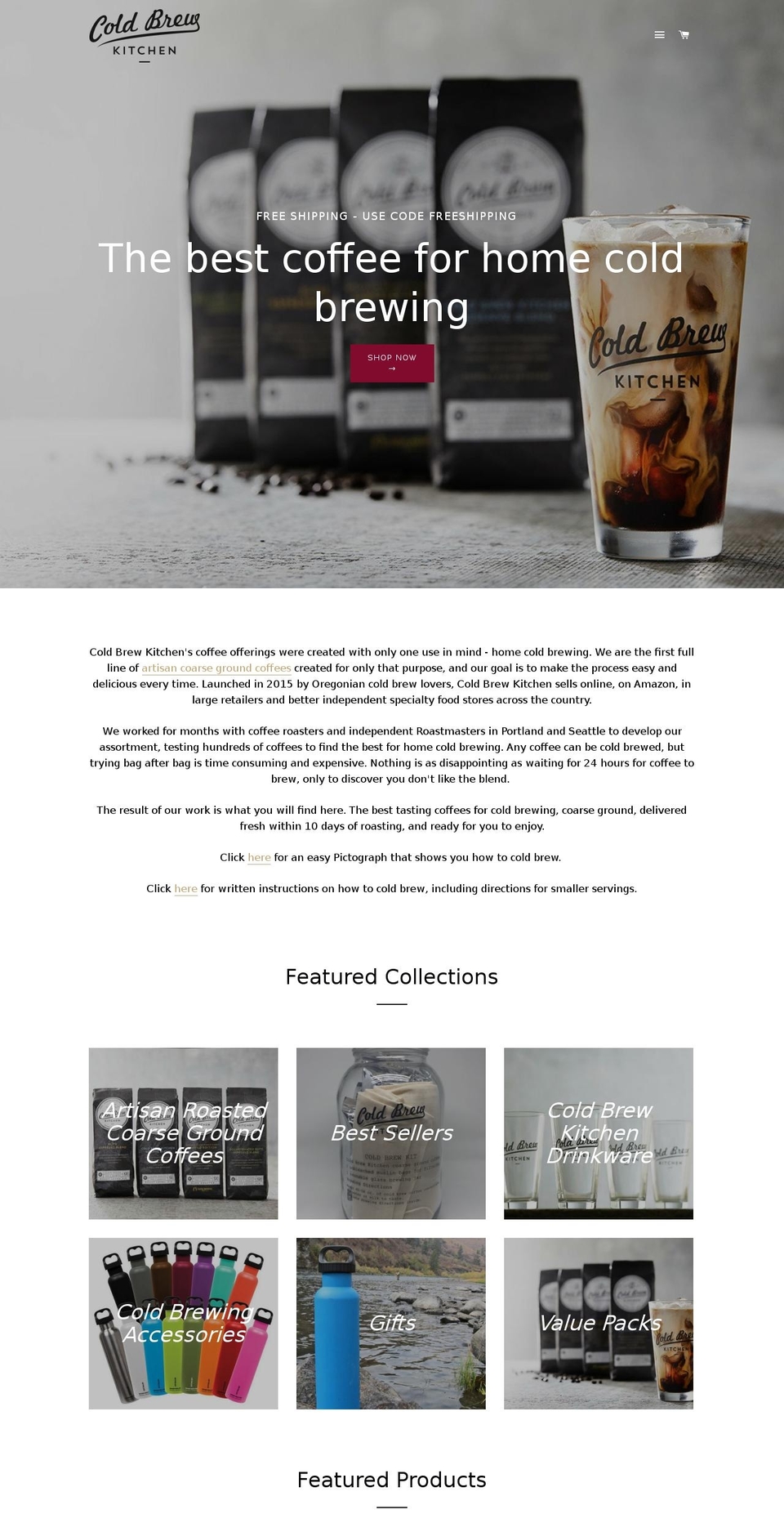 coldbrewmaster.com — Shopify storefront screenshot