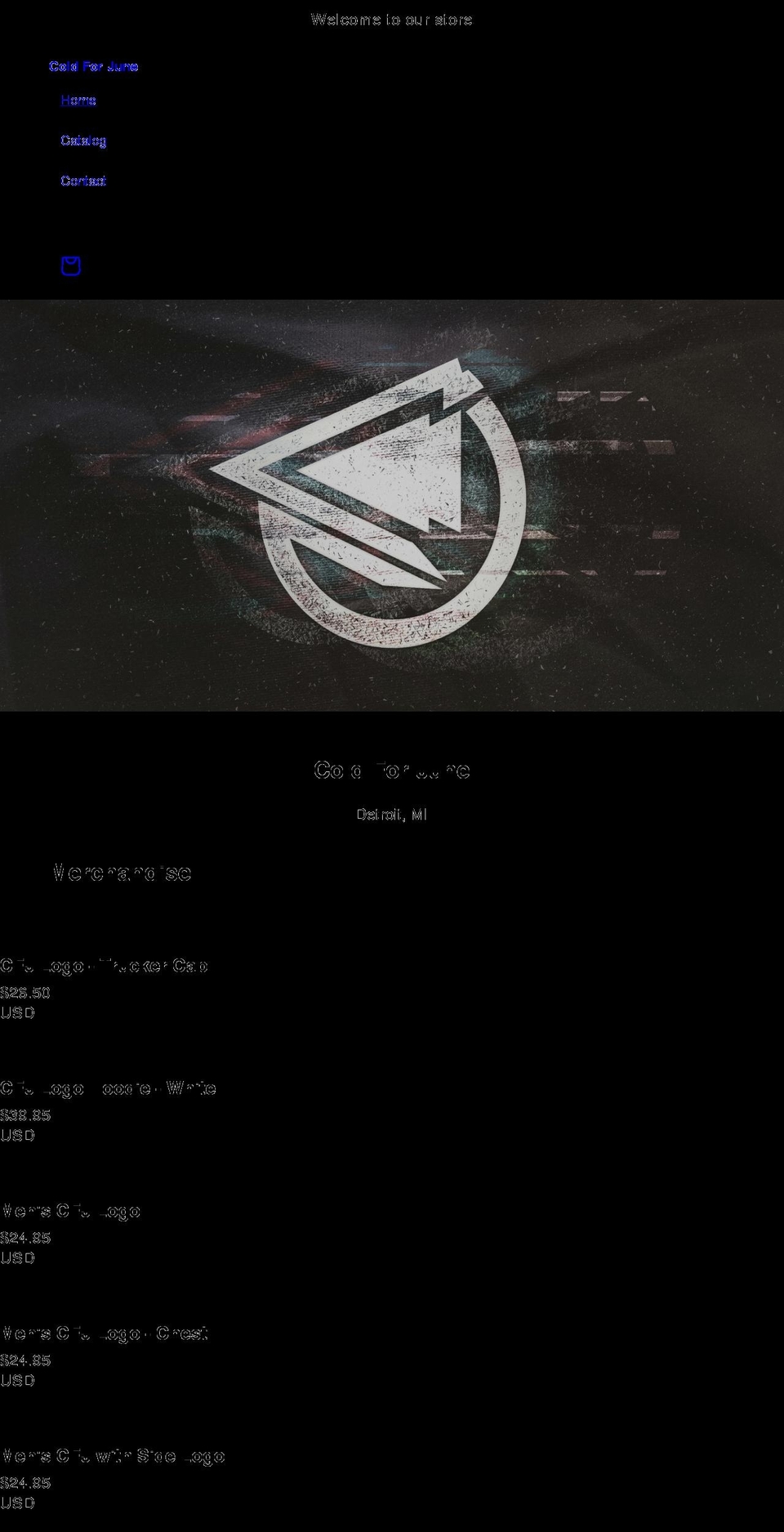 coldforjune.com shopify website screenshot