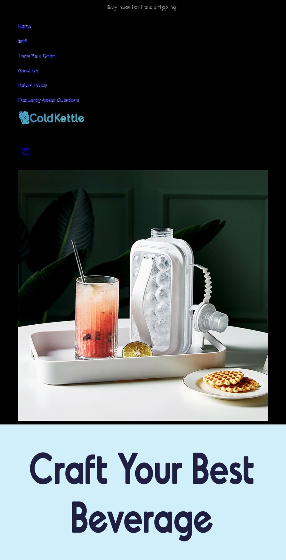 coldkettle.com shopify website screenshot