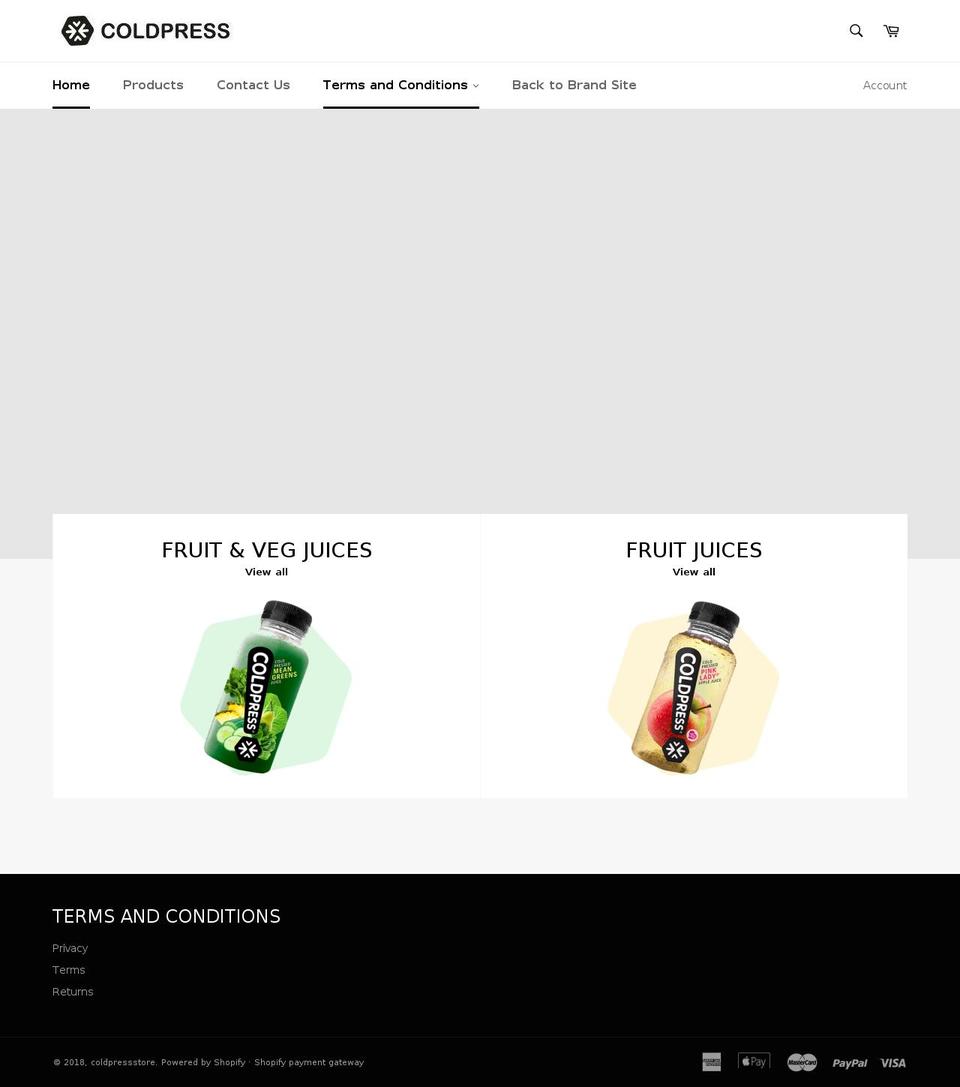 coldpressjuicesonline.co.uk shopify website screenshot