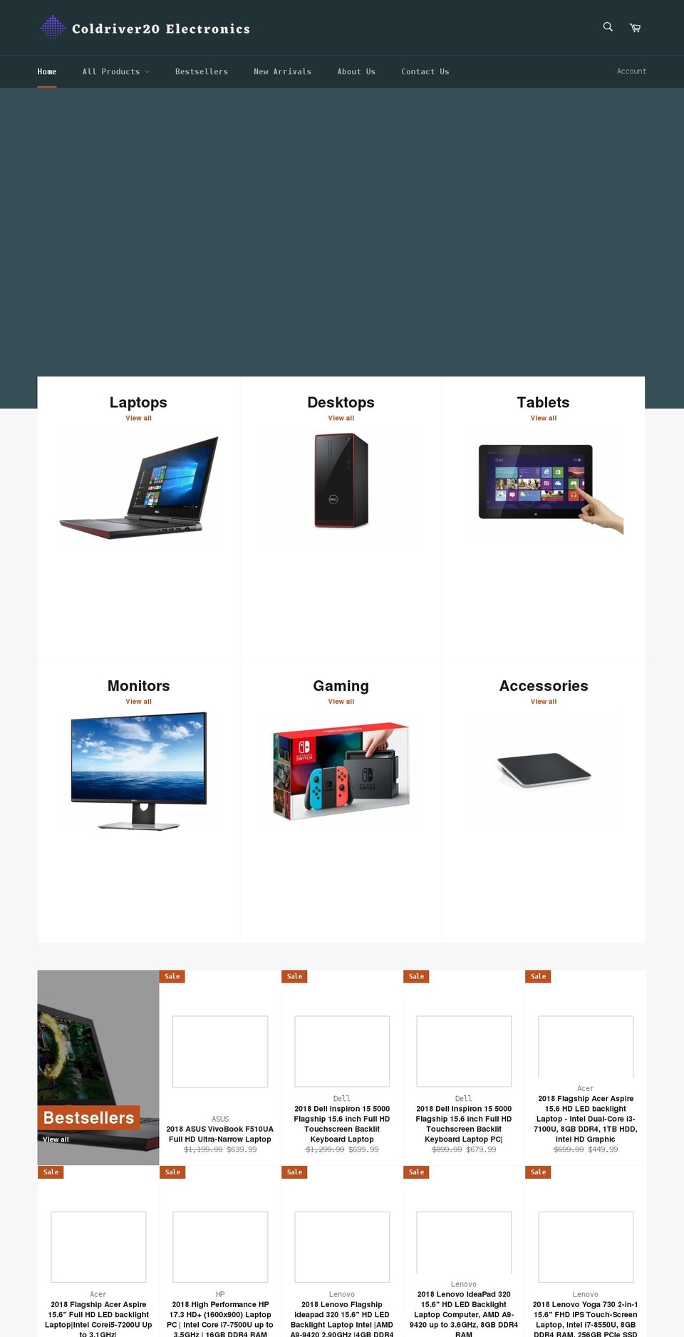 coldriver20.com shopify website screenshot