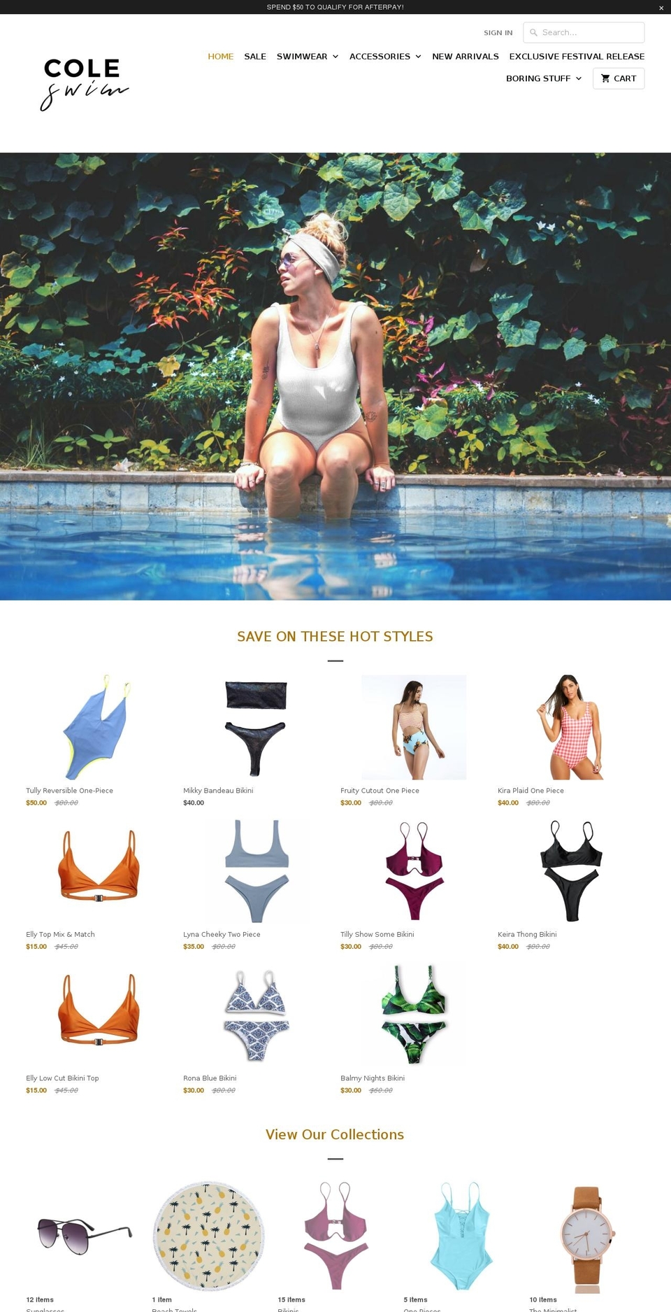 coleaustralia.com.au shopify website screenshot