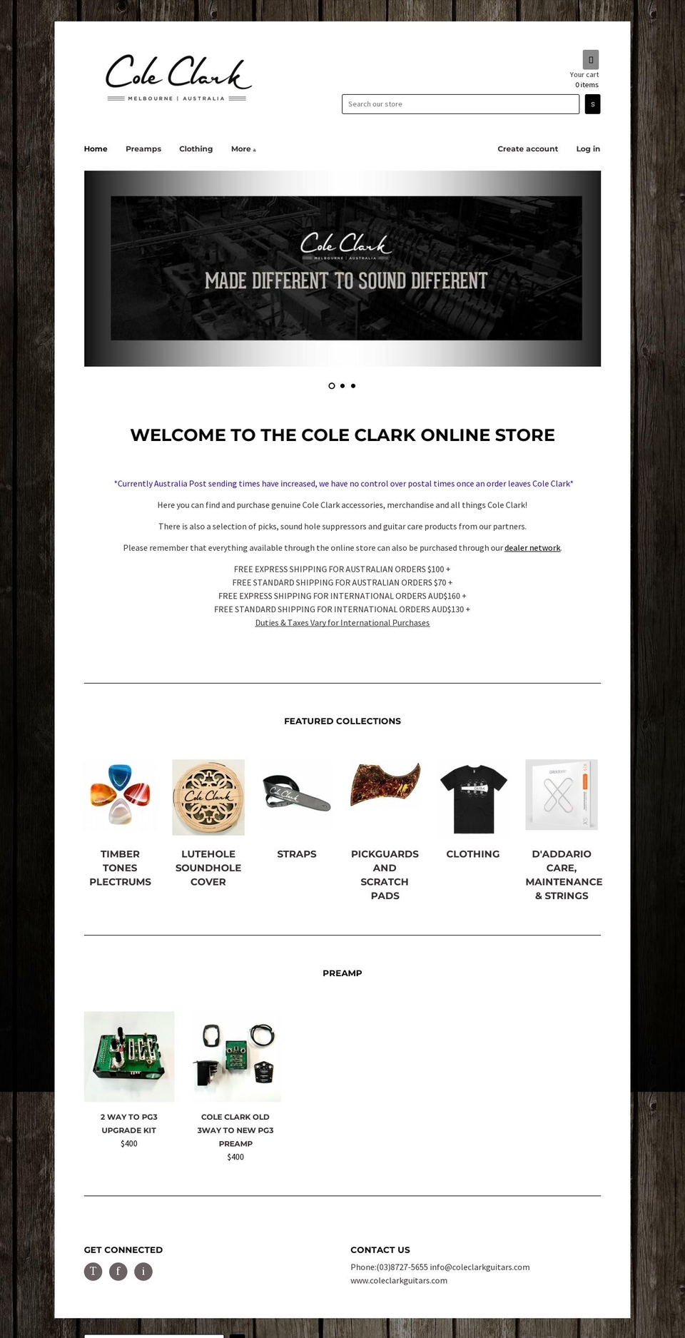 coleclark.myshopify.com shopify website screenshot