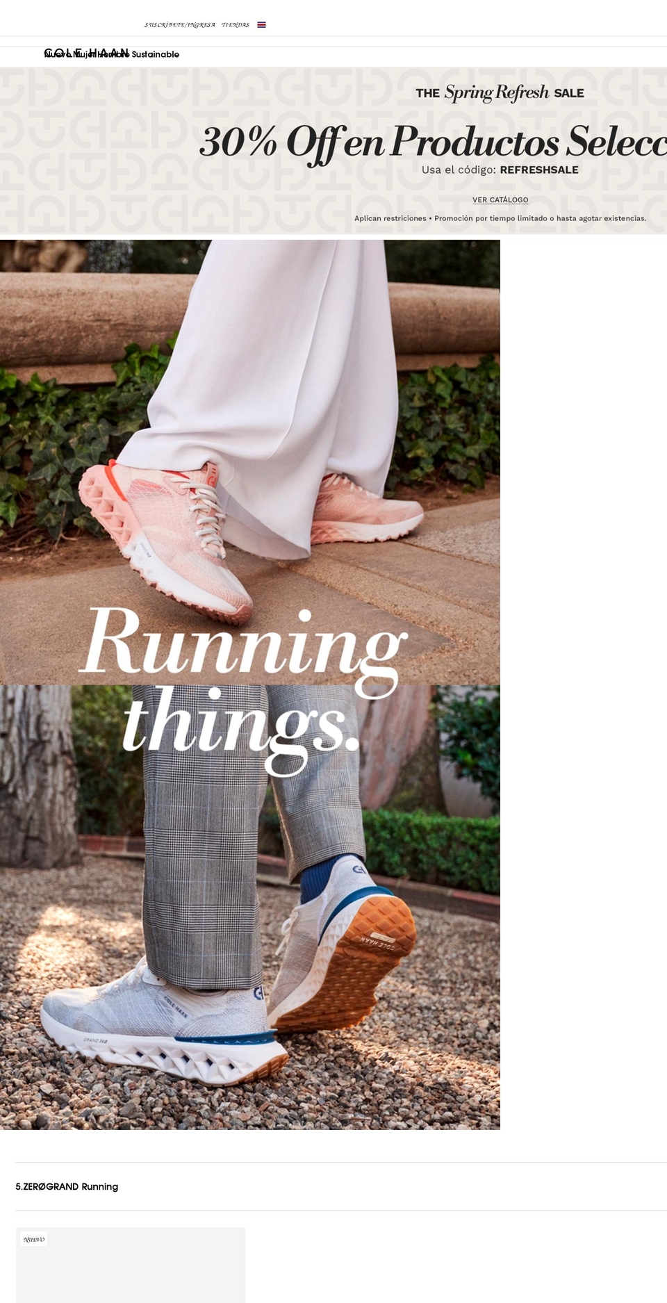 colehaan.cr shopify website screenshot