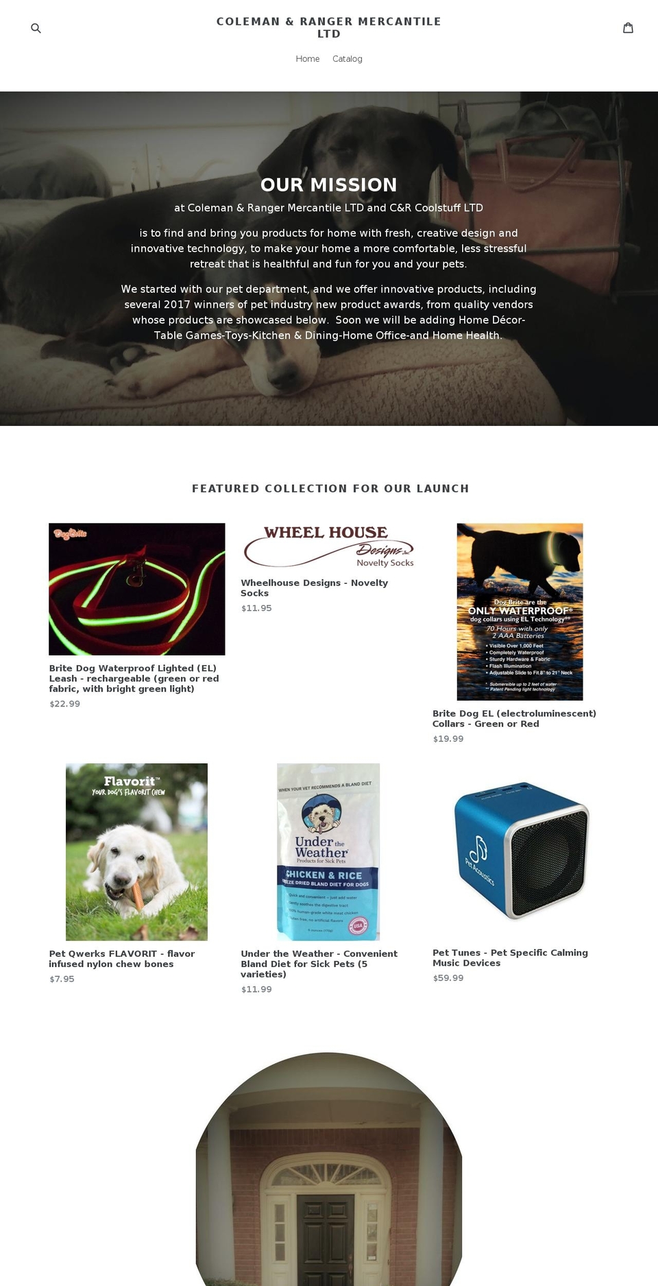 colemanandranger.com — Shopify storefront screenshot