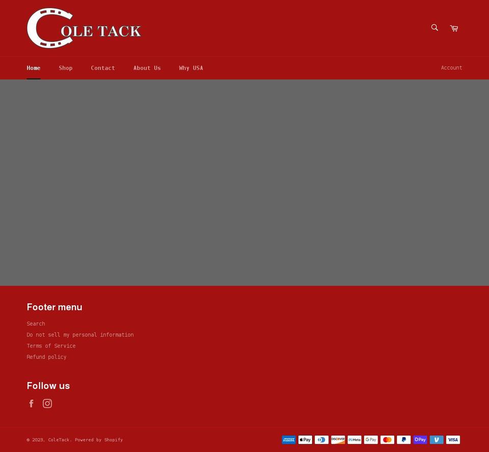 coletack.com shopify website screenshot