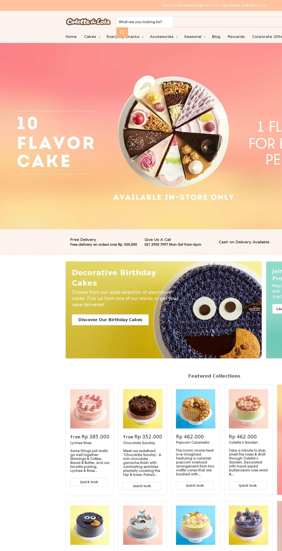 colettelola.com shopify website screenshot