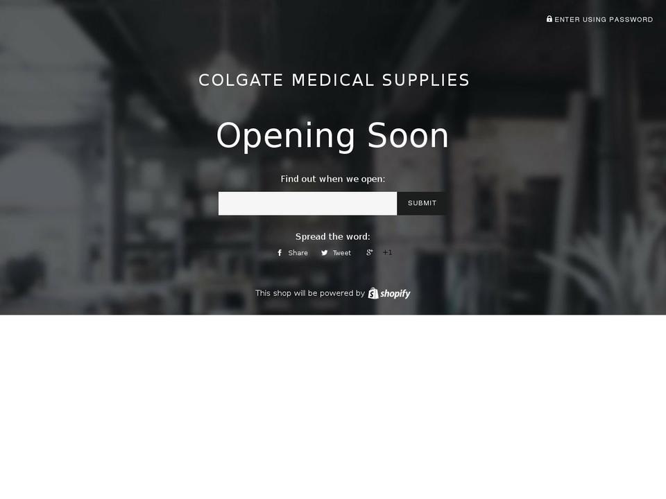colgatemedical.com — Shopify storefront screenshot