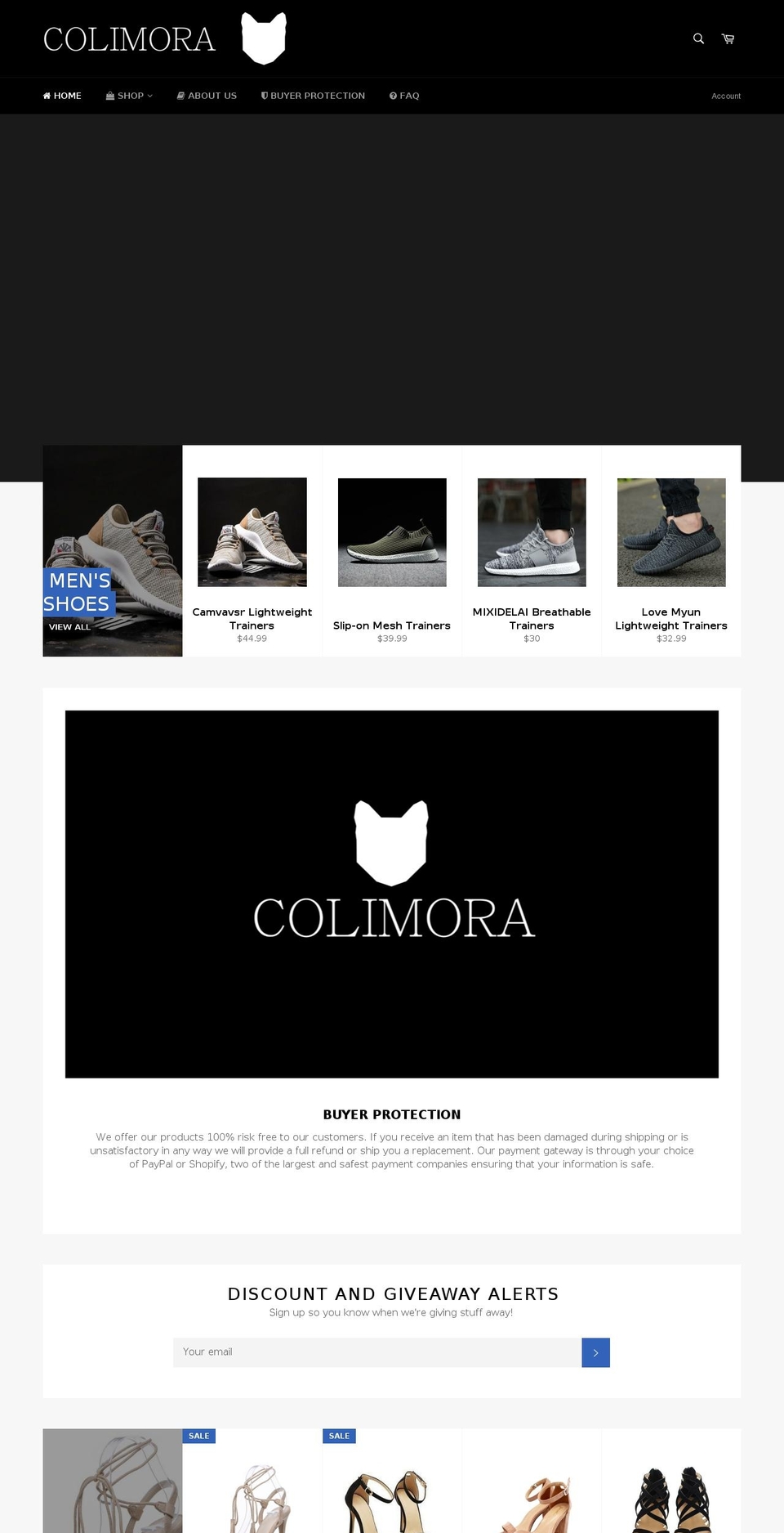 colimora.com shopify website screenshot