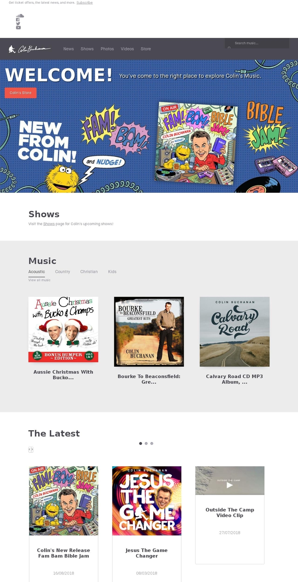 colinbuchanan.com.au shopify website screenshot