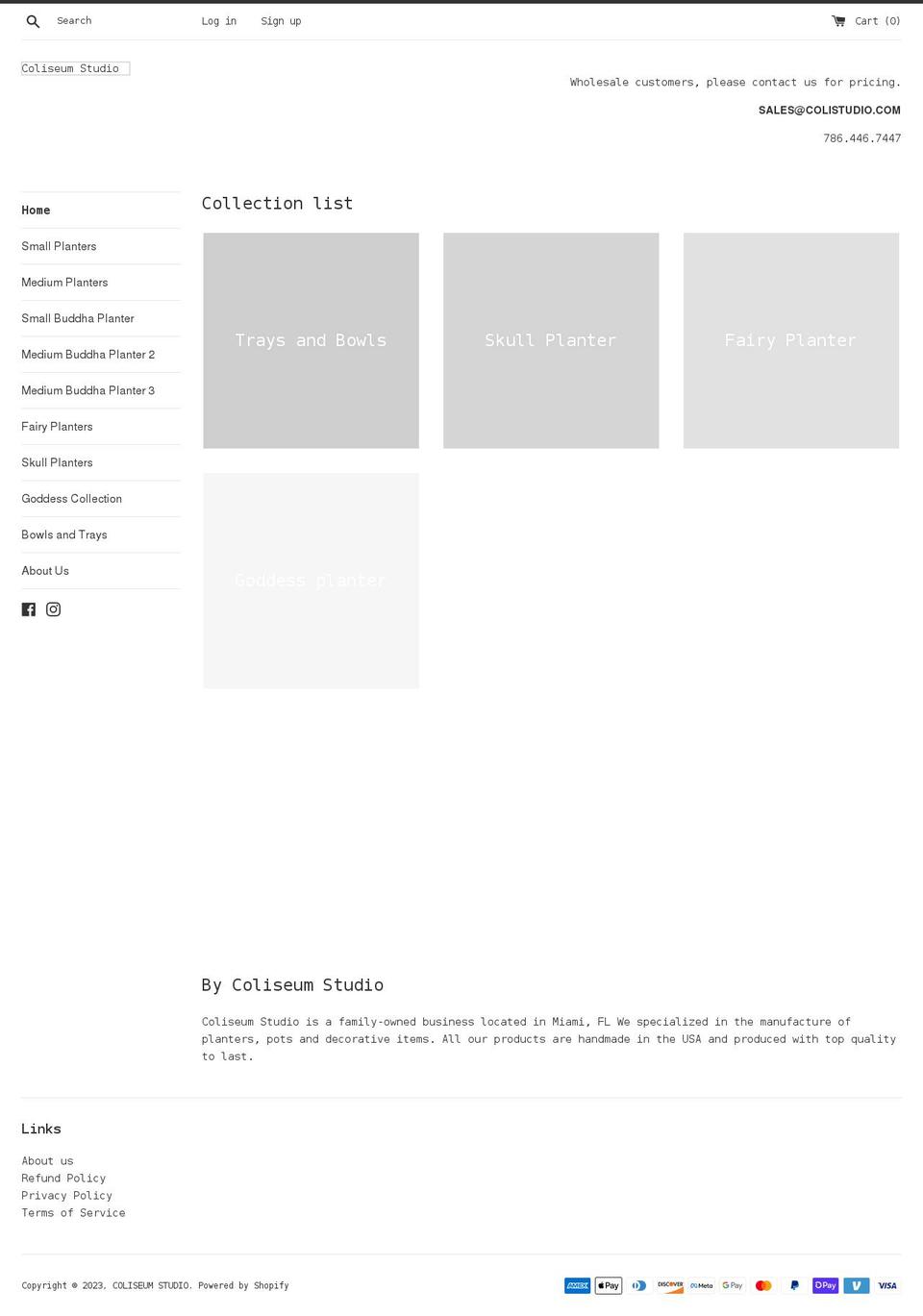 colistudio.com shopify website screenshot