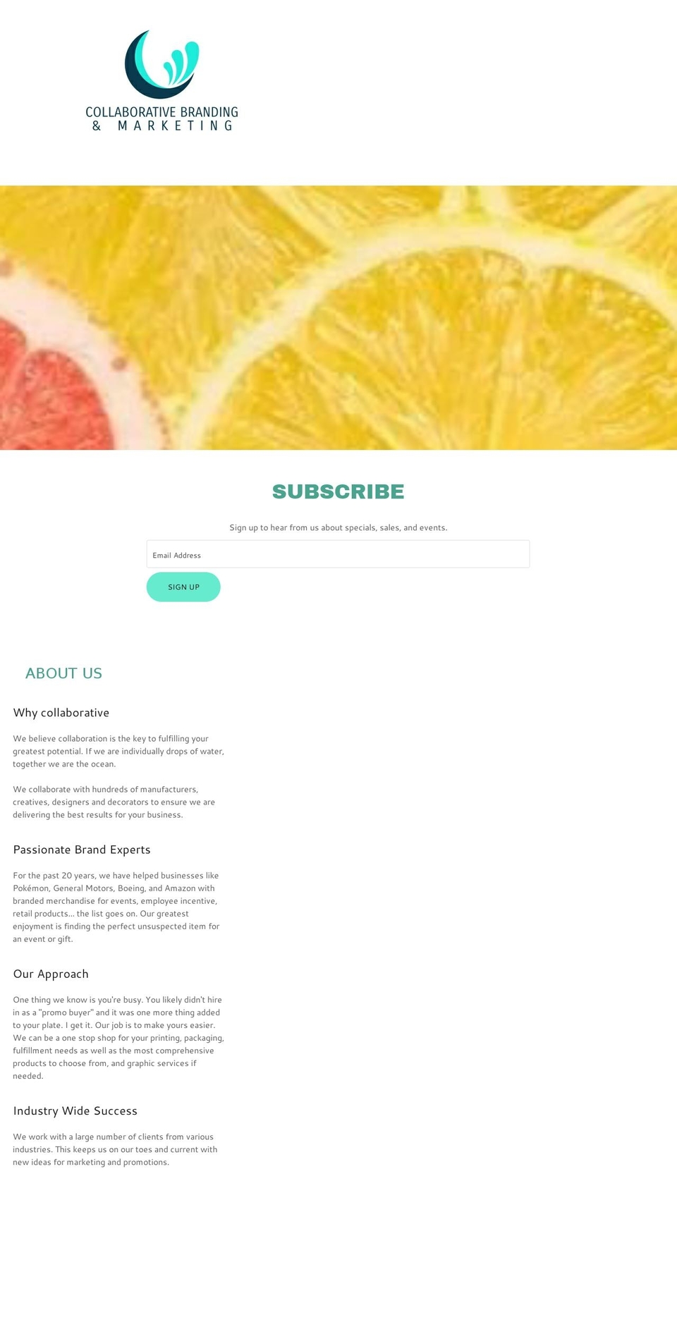 collab-brand.com — Shopify storefront screenshot