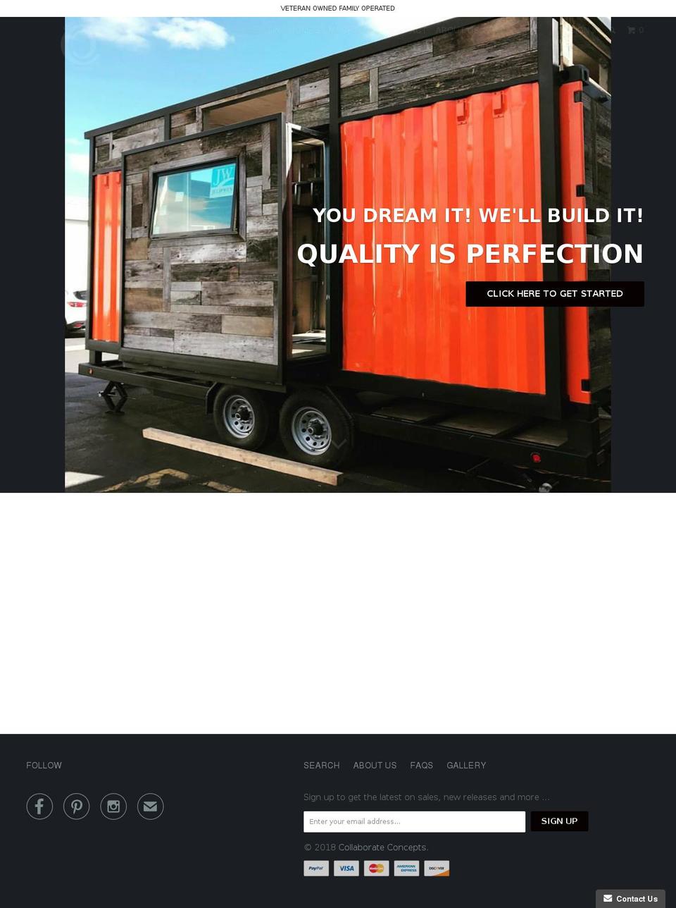 collaborateconcepts.com — Shopify storefront screenshot