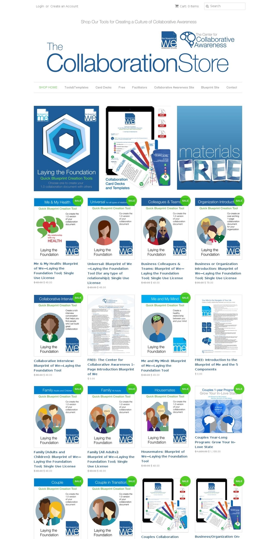 collaborationstore.com shopify website screenshot