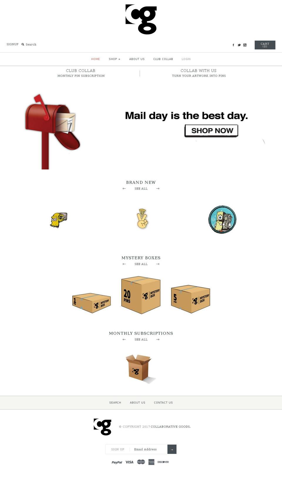 collaborativegoods.com shopify website screenshot