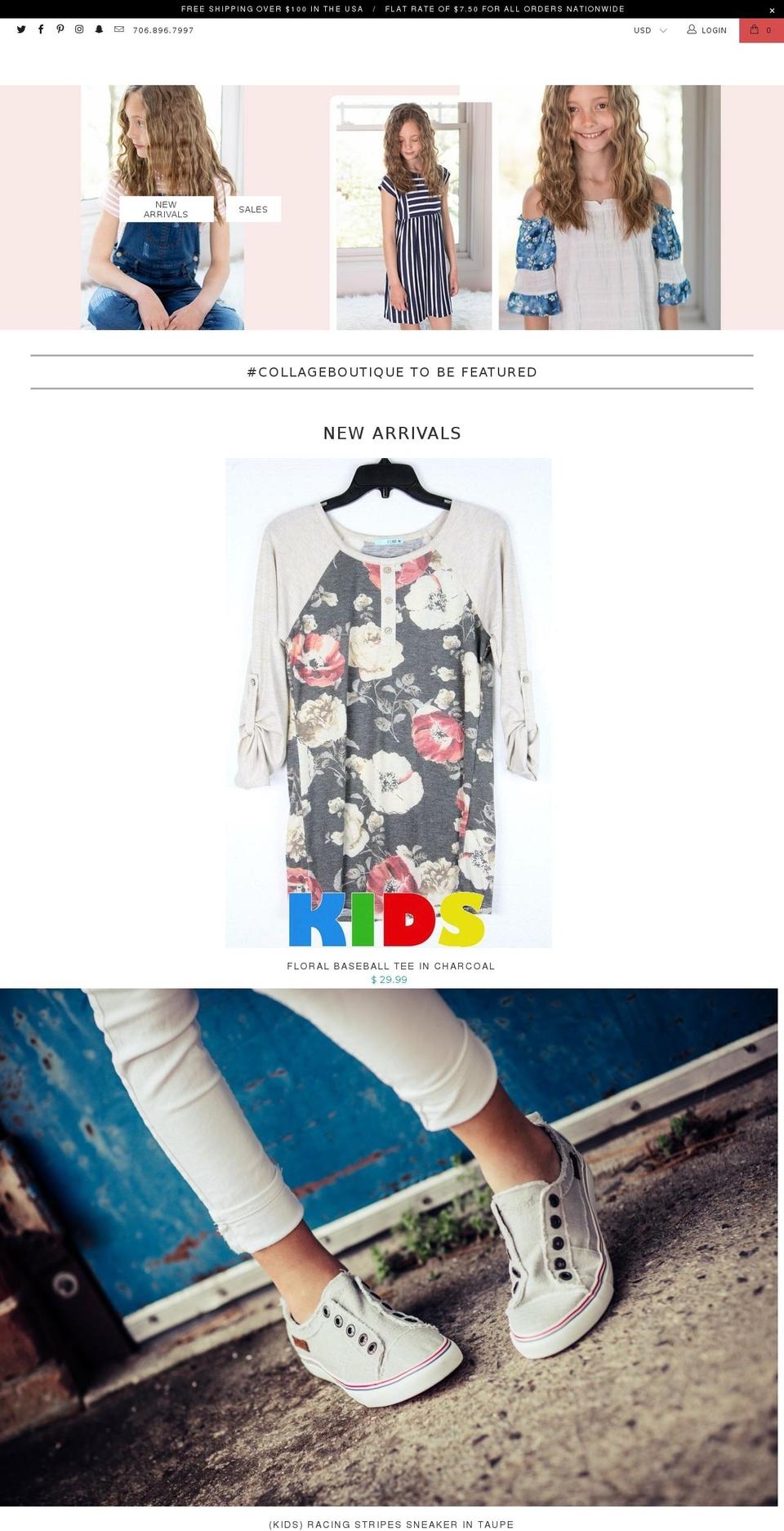 collagekids.com — Shopify storefront screenshot