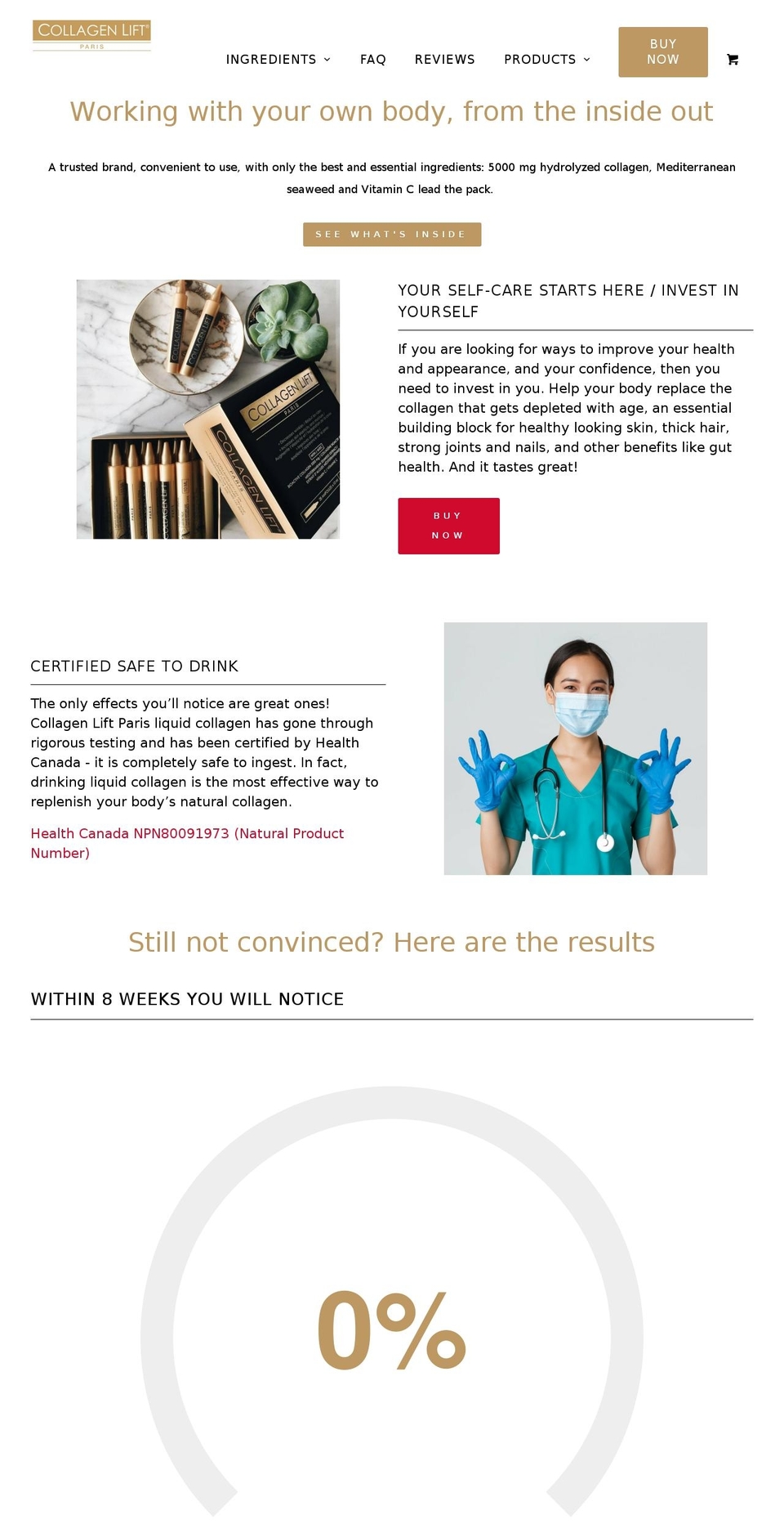 collagenliftparis.ca shopify website screenshot