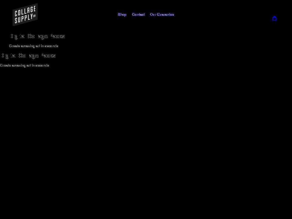 collagesupply.com shopify website screenshot