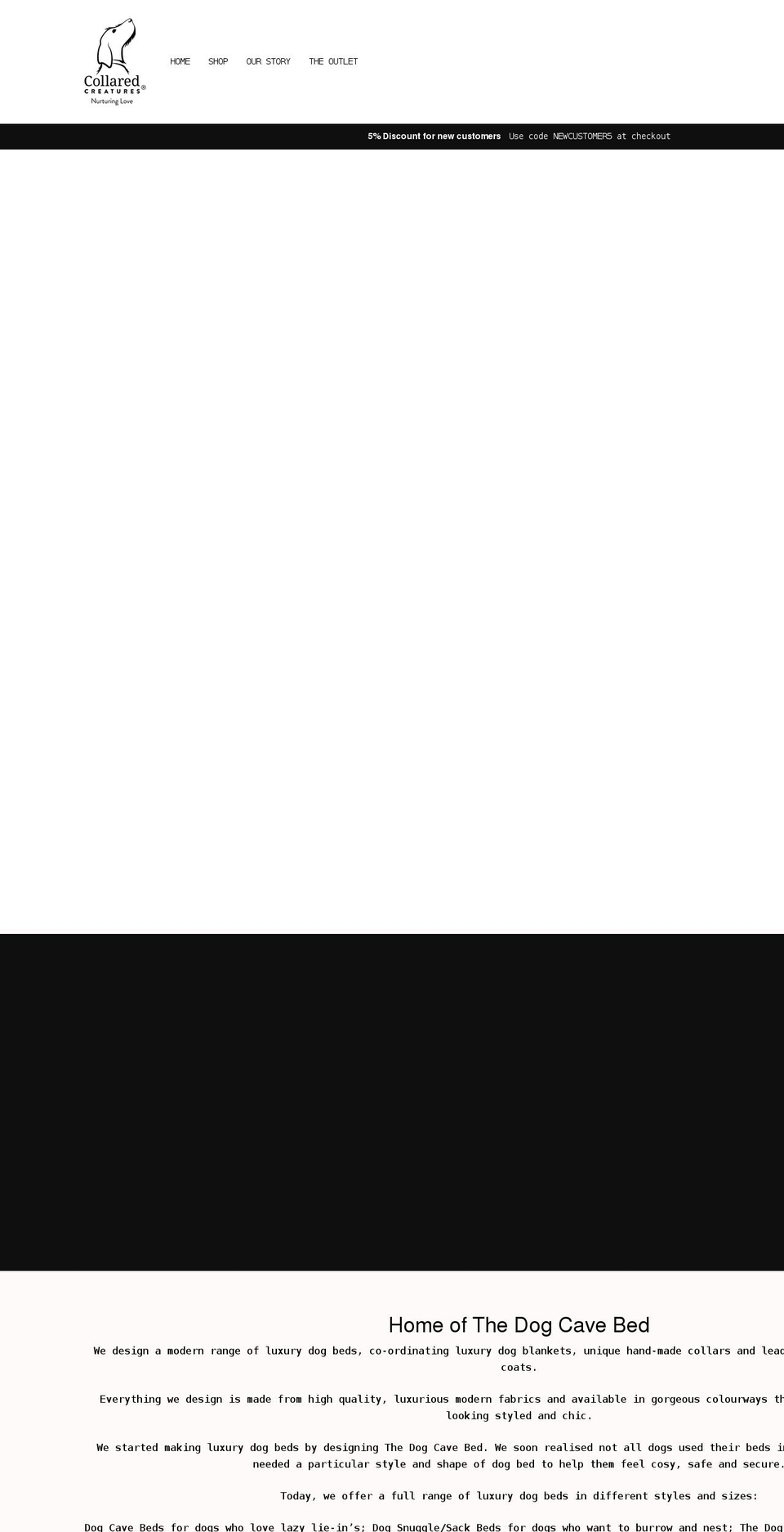 collaredcreatures.com shopify website screenshot