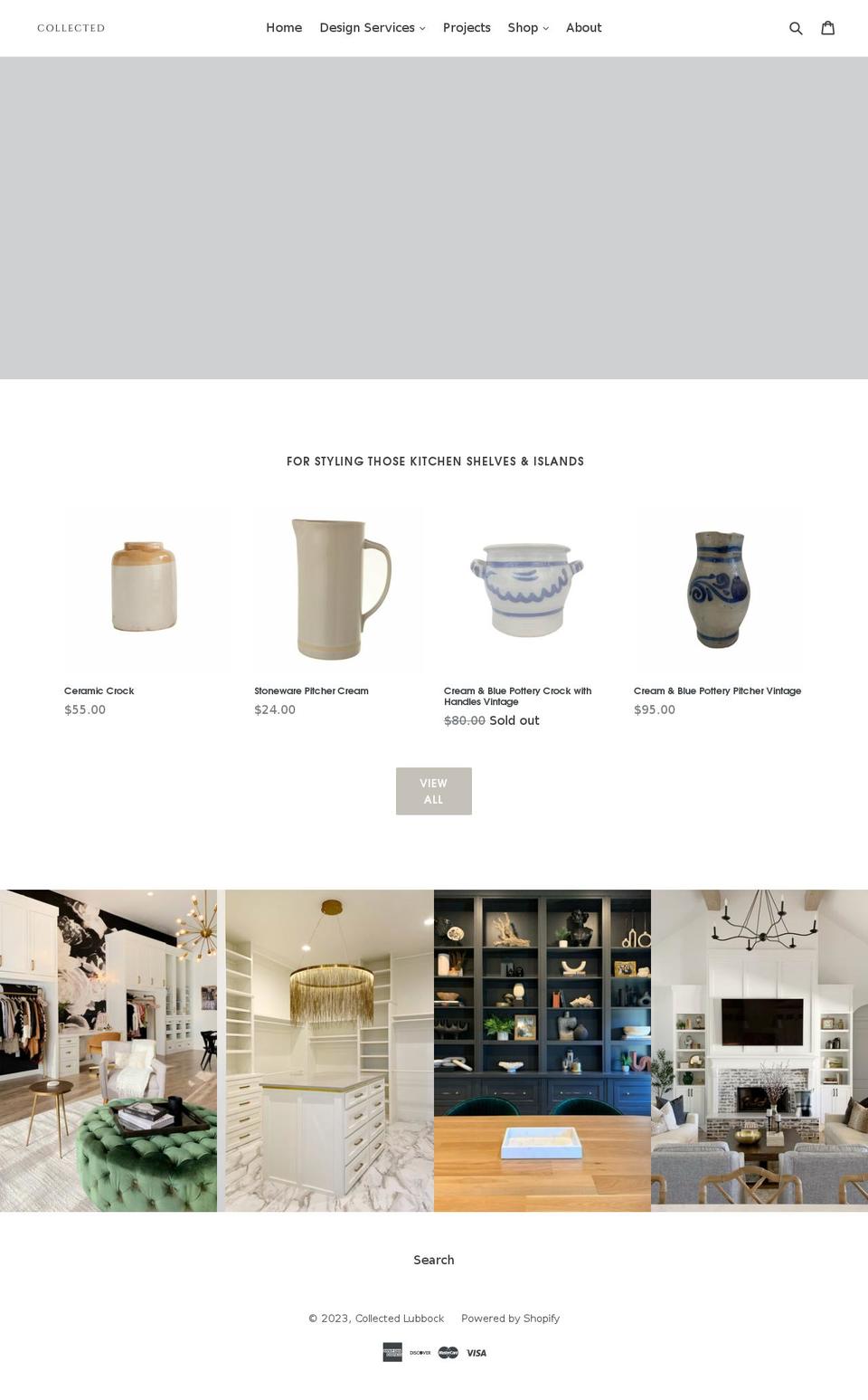 collectedlubbock.com — Shopify storefront screenshot