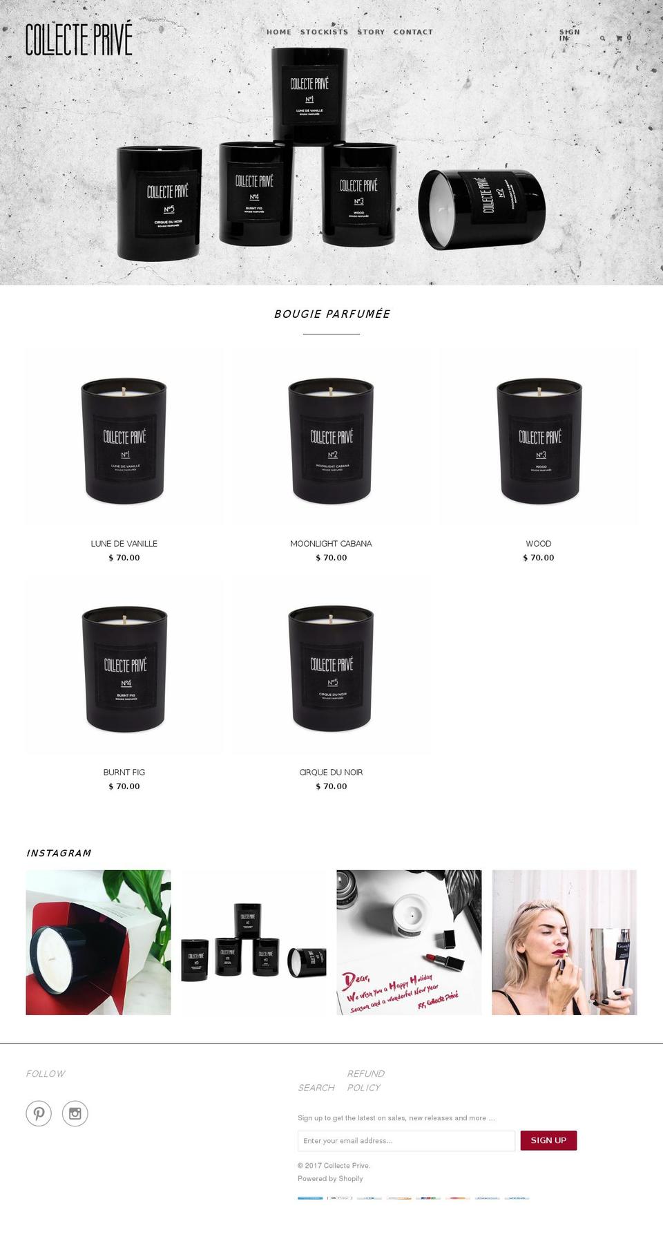 collecteprive.com shopify website screenshot