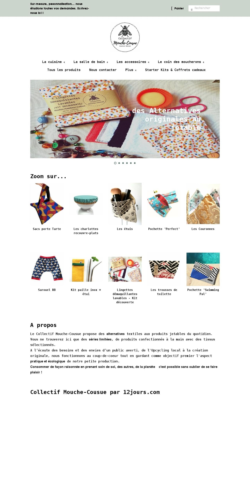 collectif-mouche-cousue.com shopify website screenshot