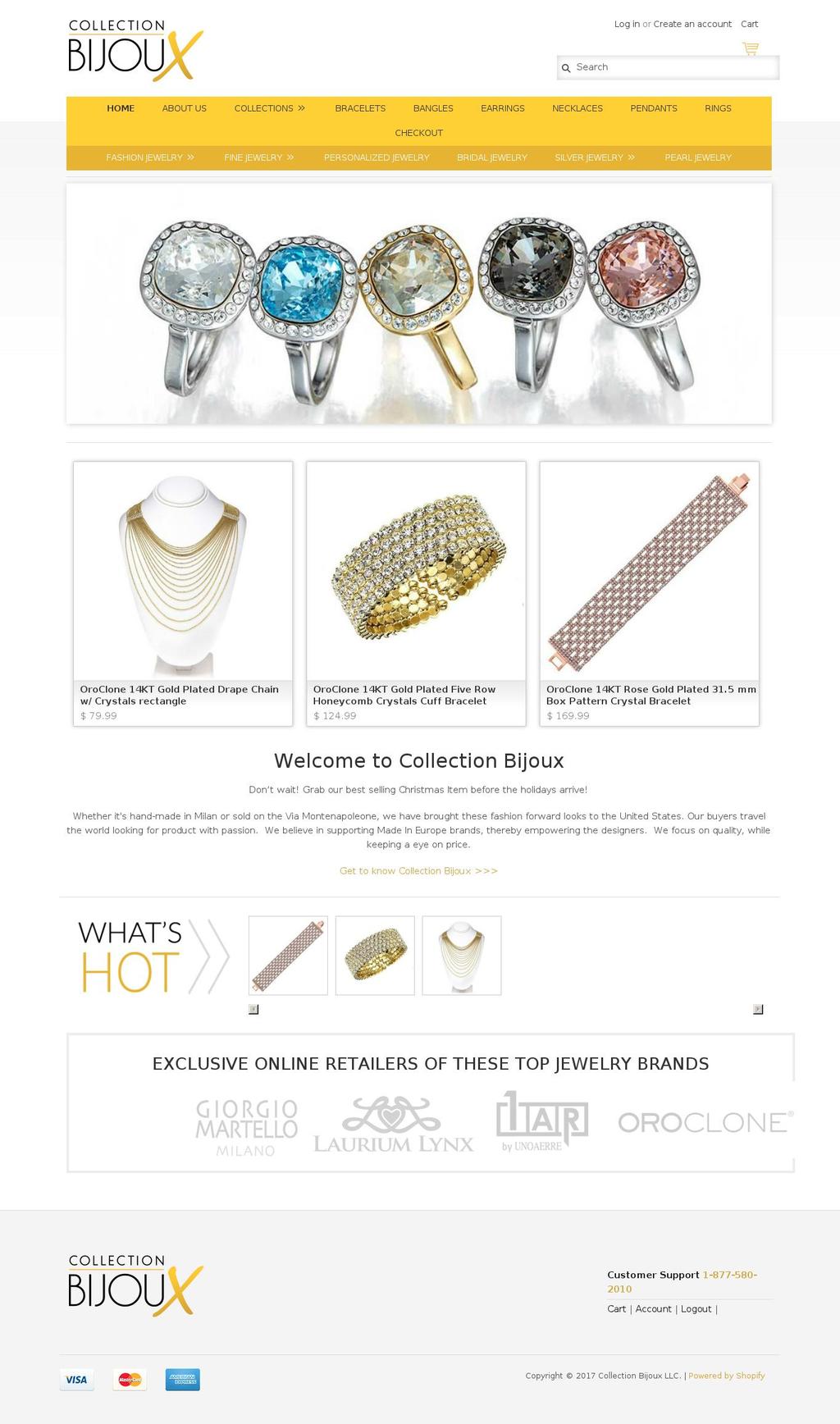 collectionbijoux.com shopify website screenshot