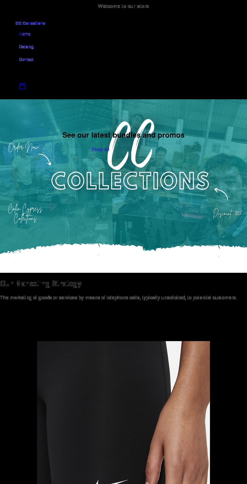 collectioncc.com shopify website screenshot