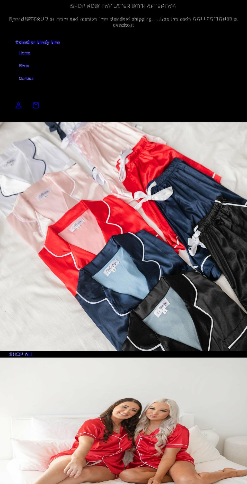 collectionninetynine.com shopify website screenshot