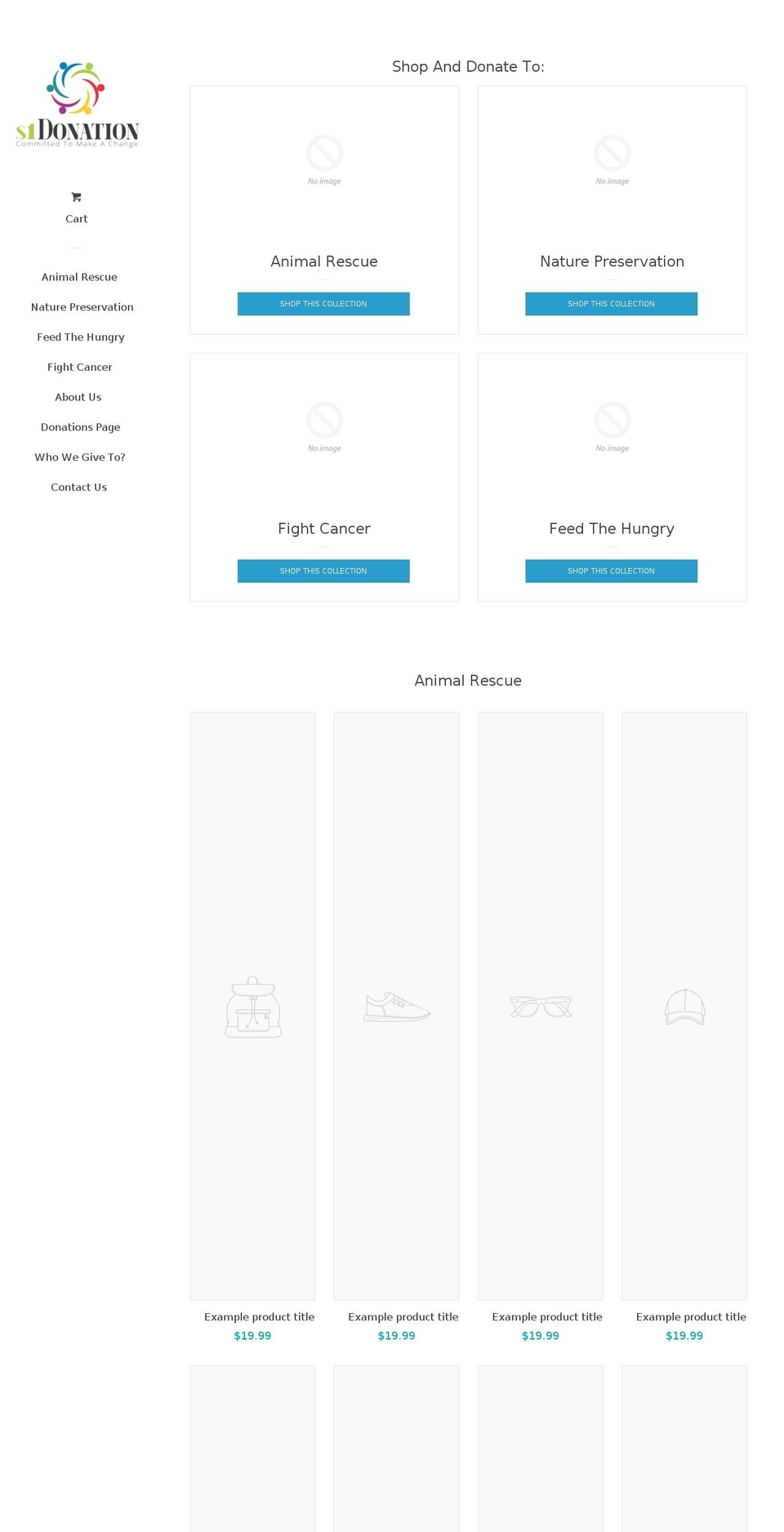 collectionparadise.com shopify website screenshot
