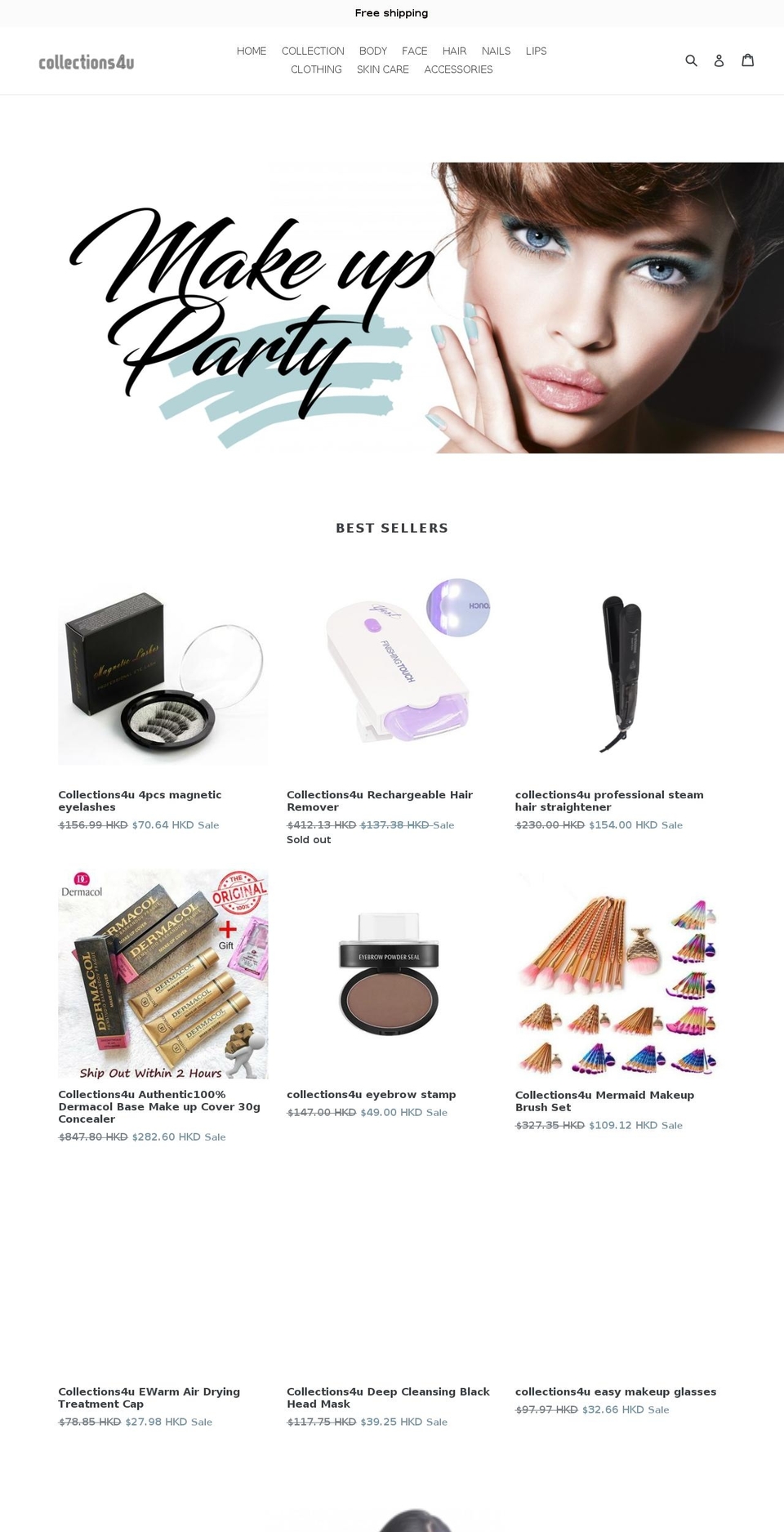 greetings Shopify theme site example collections4u.myshopify.com
