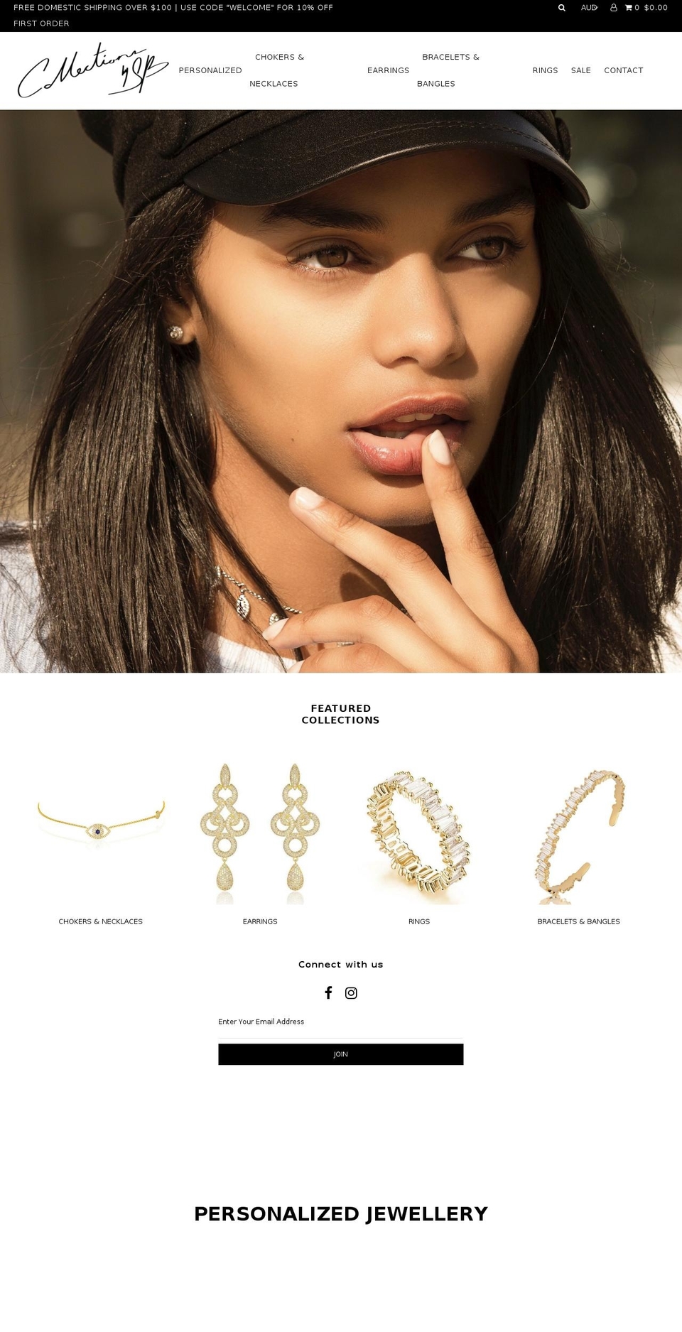 collectionsbysb.com shopify website screenshot