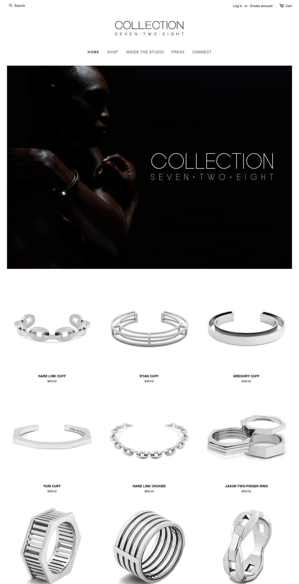 collectionseventwoeight.com — Shopify storefront screenshot