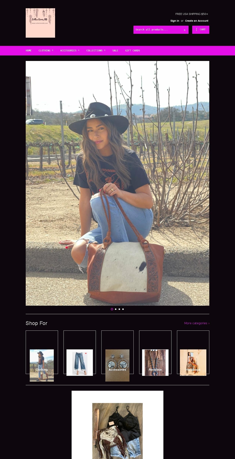 collectionskb.com shopify website screenshot