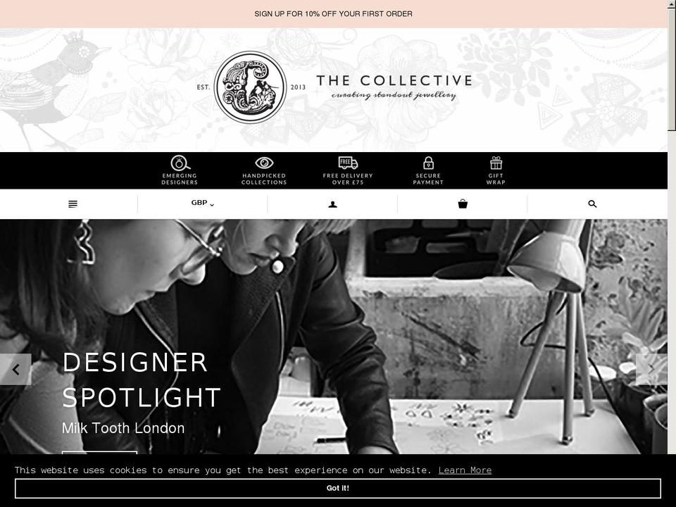 collectiveboutique.co.uk shopify website screenshot