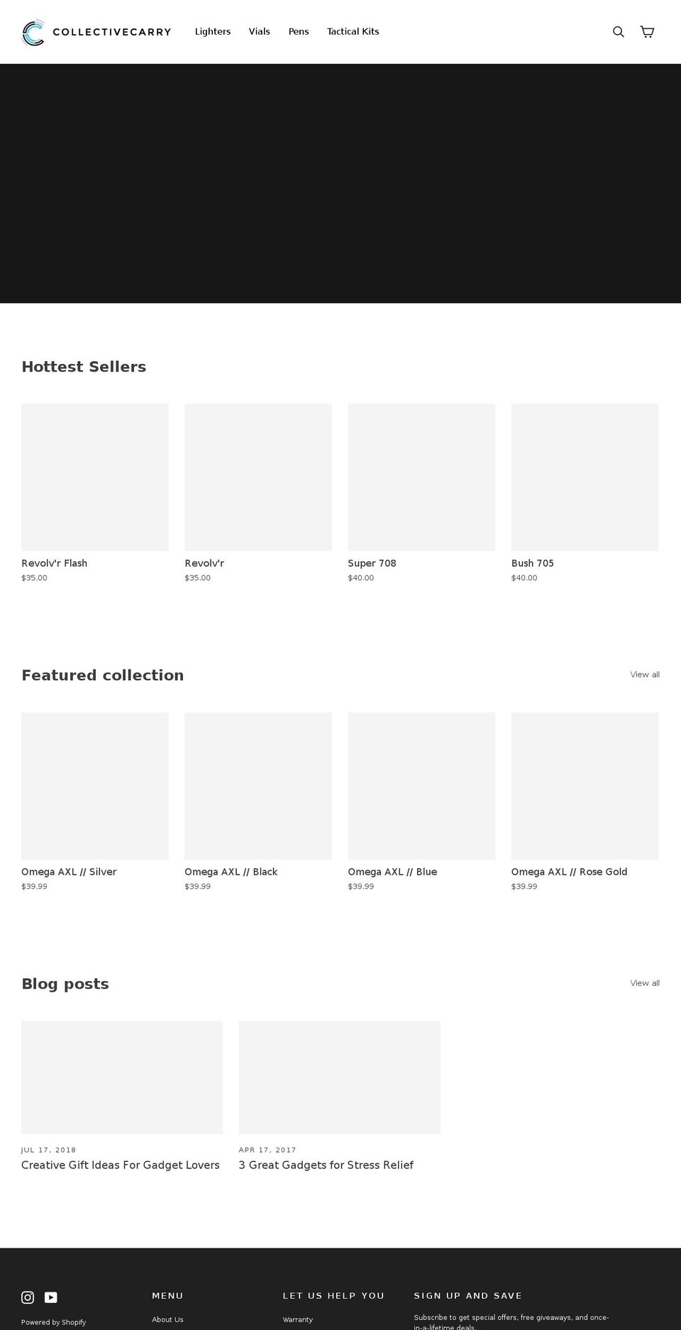 collectivecarry.com shopify website screenshot