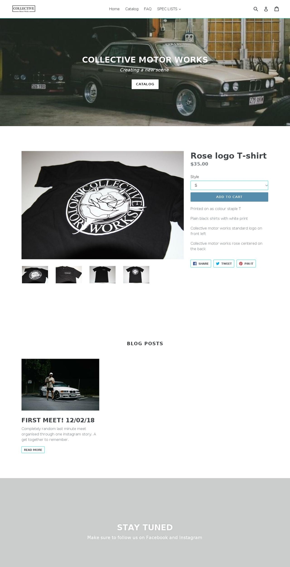 collectivemotorworks.com — Shopify storefront screenshot